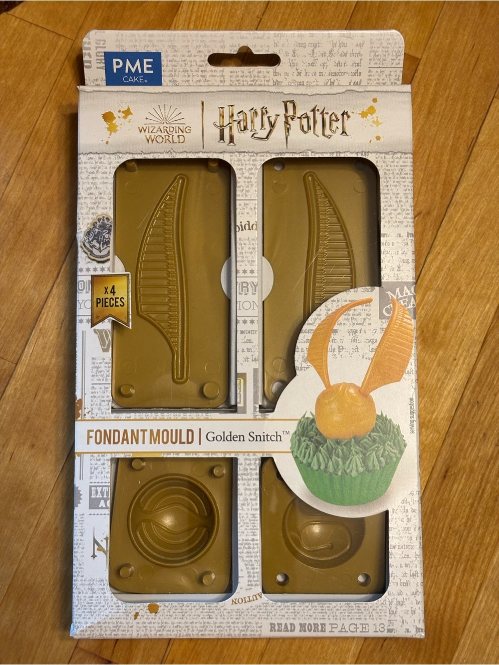 ✨3 for $15✨NIB Harry Potter Party PME Cake Snitch Fondant Mold, temp tattoos